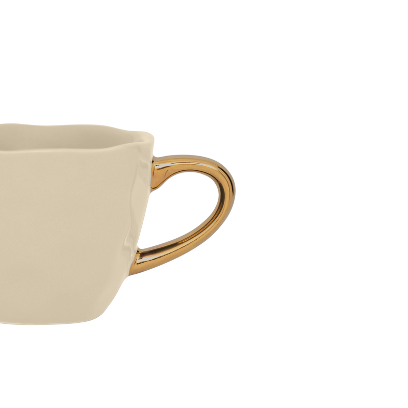 Espressotasse GOOD MORNING creme mit Gold