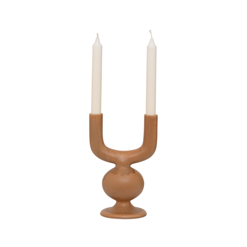 BHEKI Brown Candle Holder