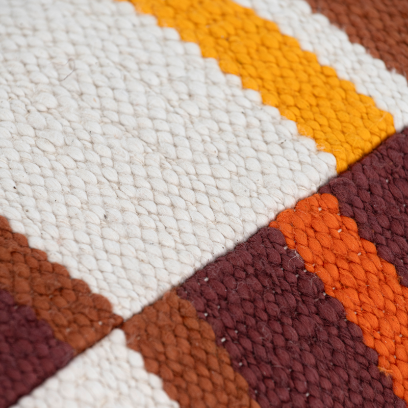 JALI Cushion Brown with Orange