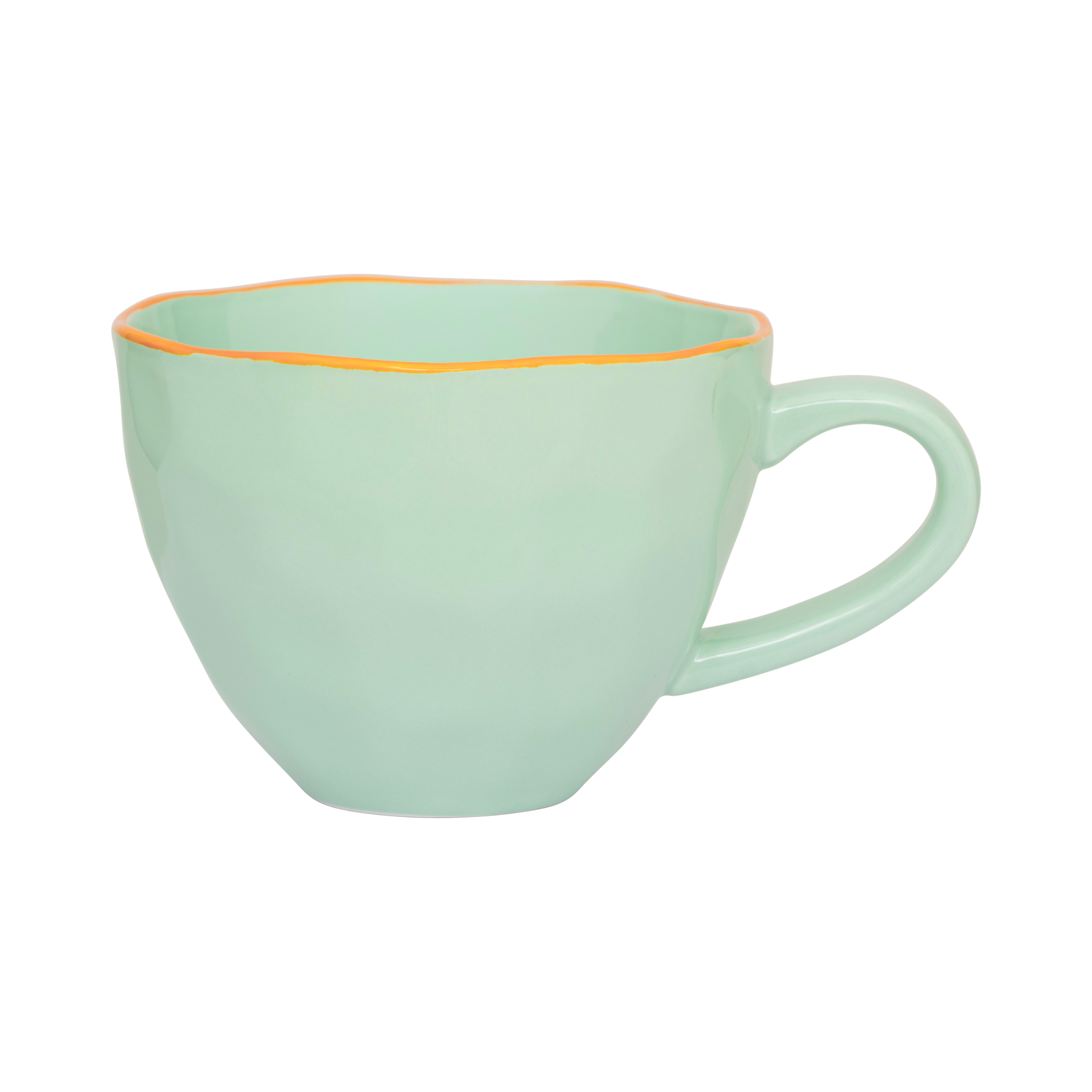 GOOD MORNING mint cappuccino mug