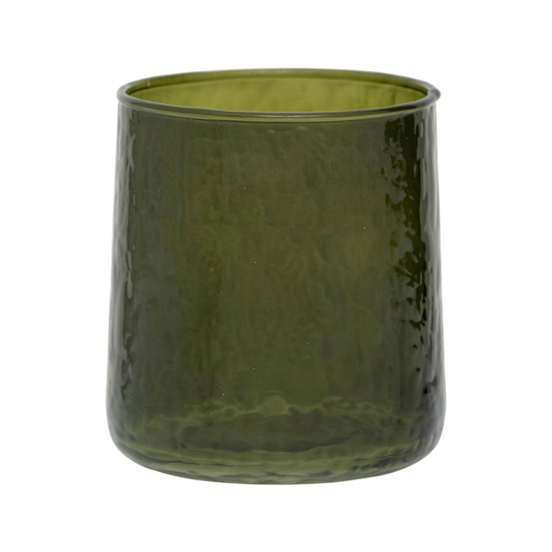 Glas HAMMERED grünes Glas