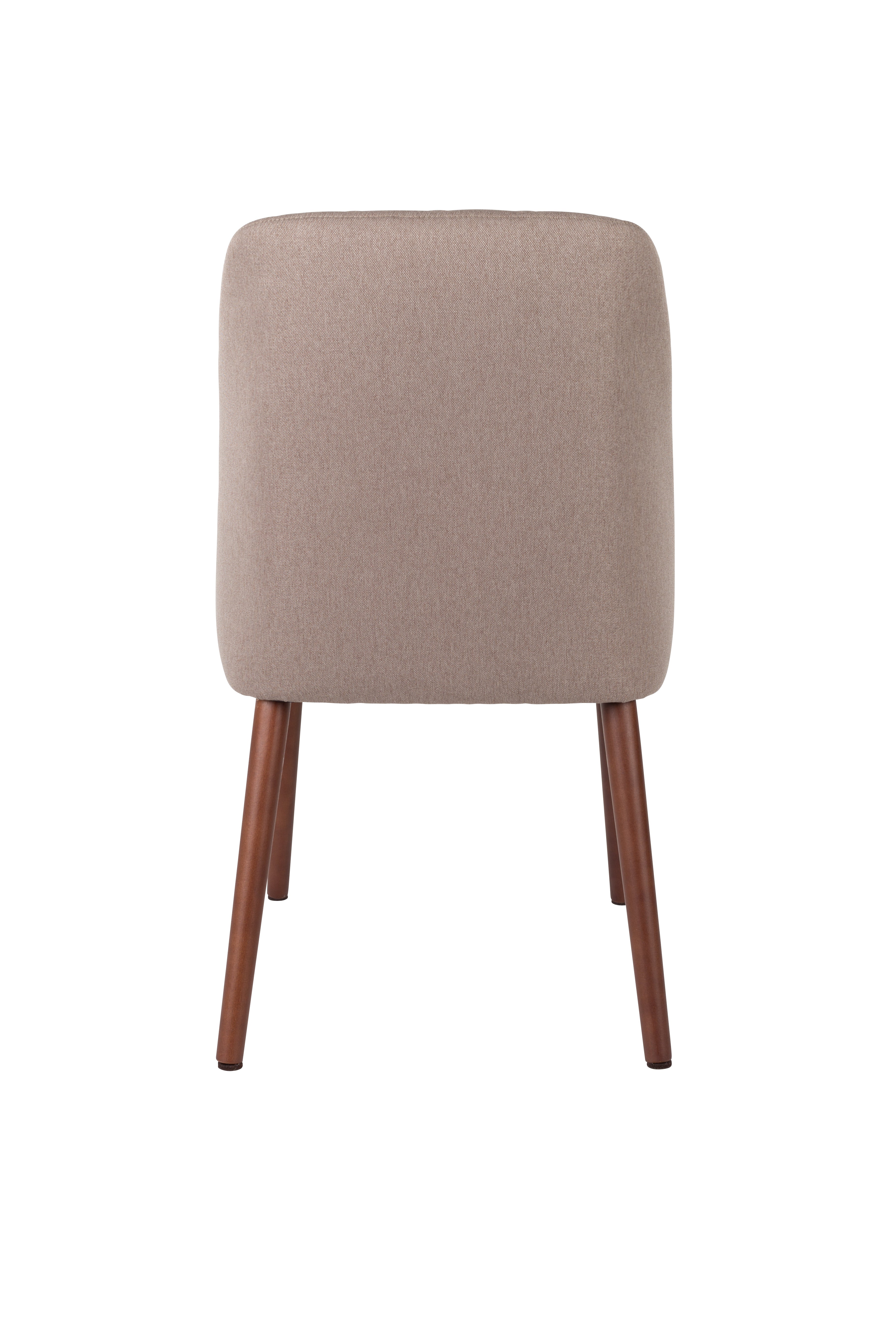Conway beige Stuhl mit einer hölzernen Basis