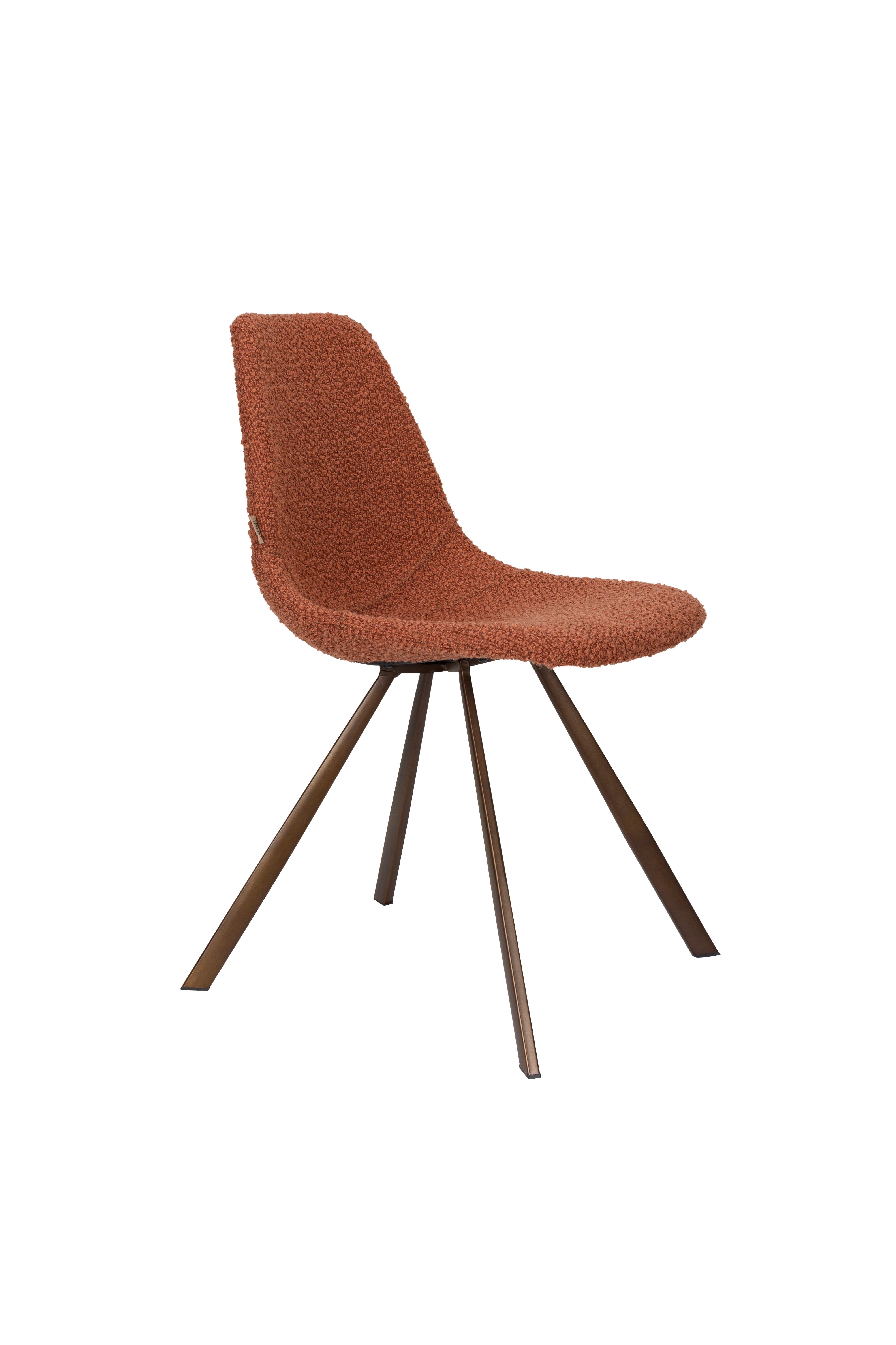 FRANKY chair brown with brown base