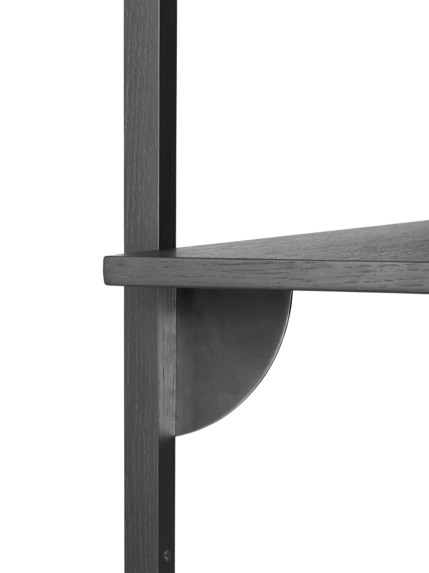 SECTOR NARROW Regal Eschenfurnier schwarz