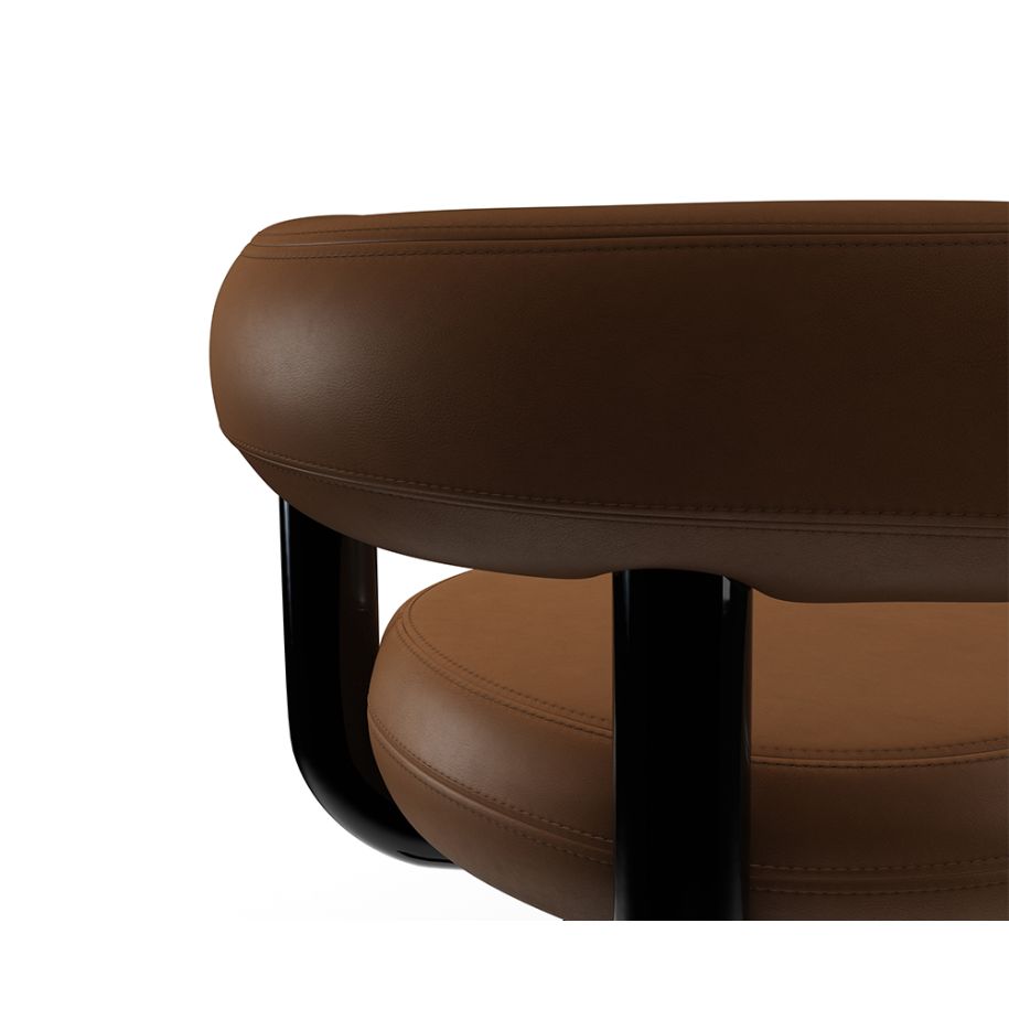 Krzesło biurowe FAT brązowa skóra – Tom Dixon