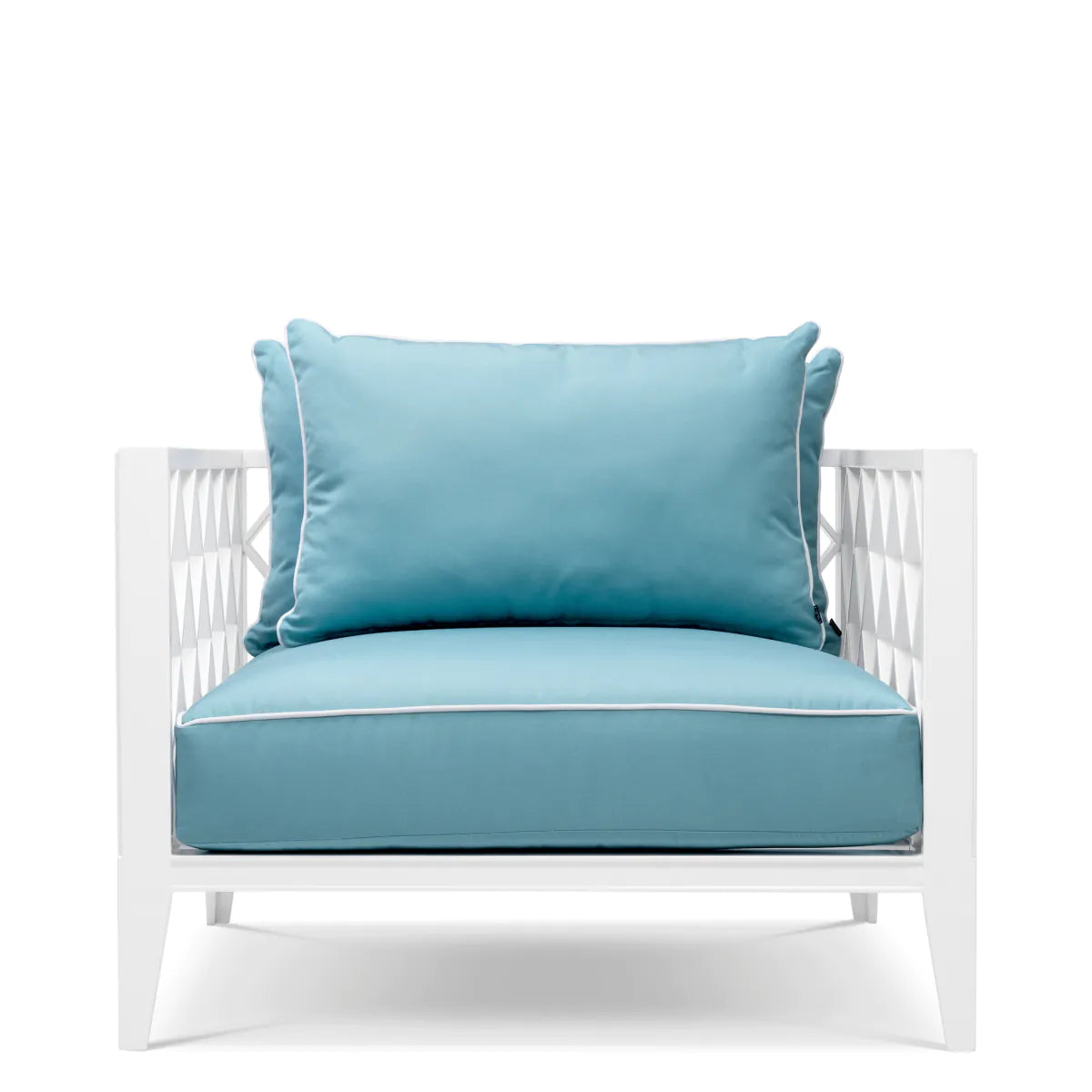 Außenstuhl OCEAN CLUB weiß mit Blau