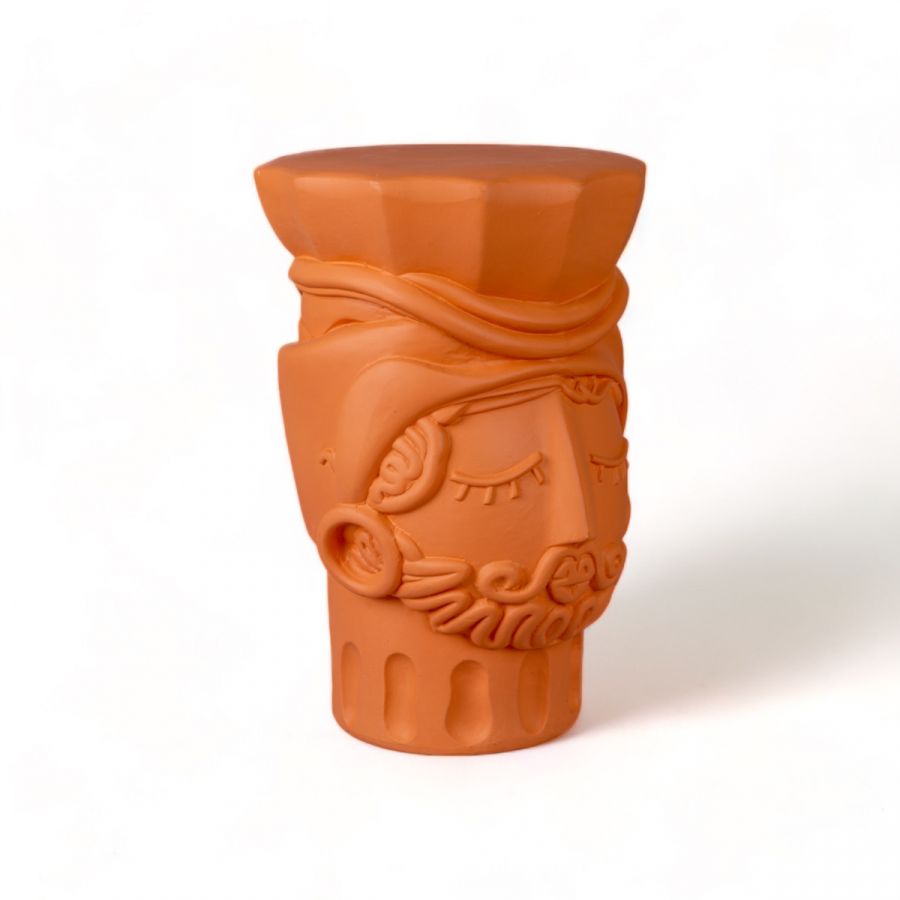 MAGNA GRAECIA Stool - MAN terracotta