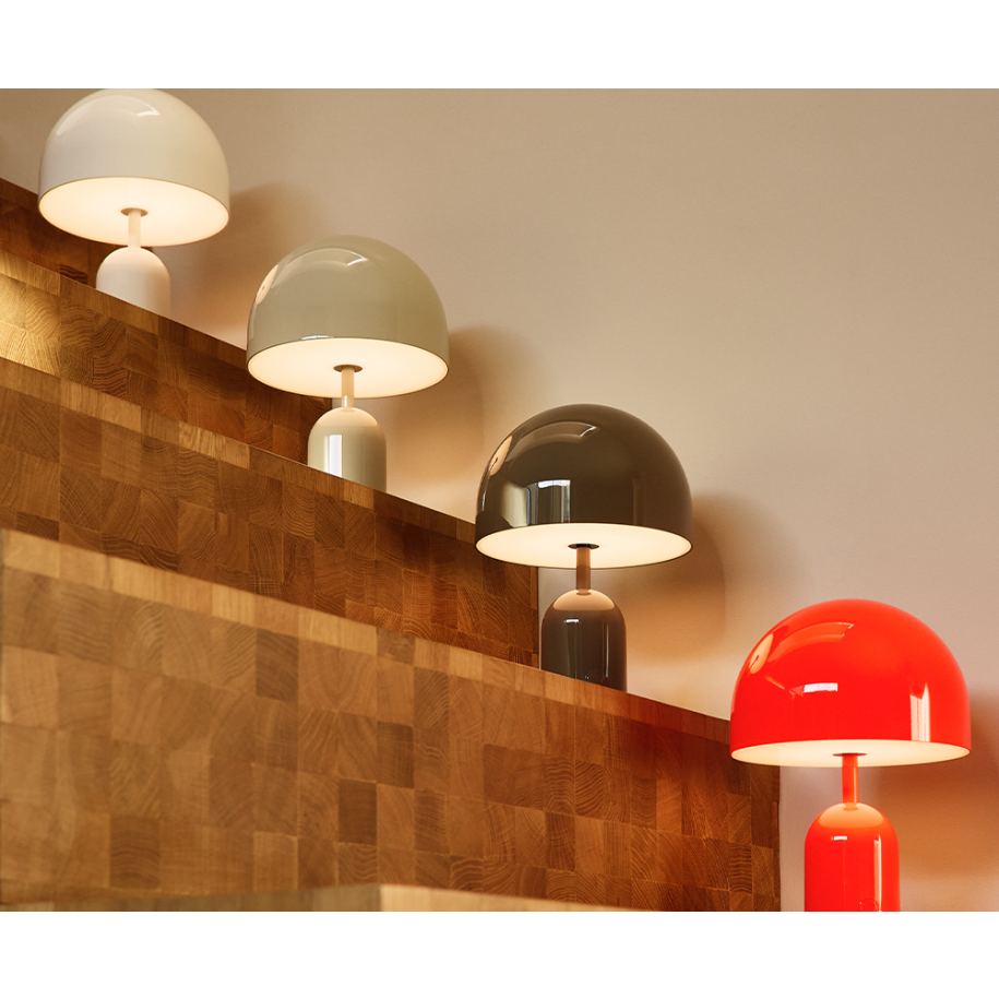 Lampa przenośna BELL biały – mosiądz, Tom Dixon