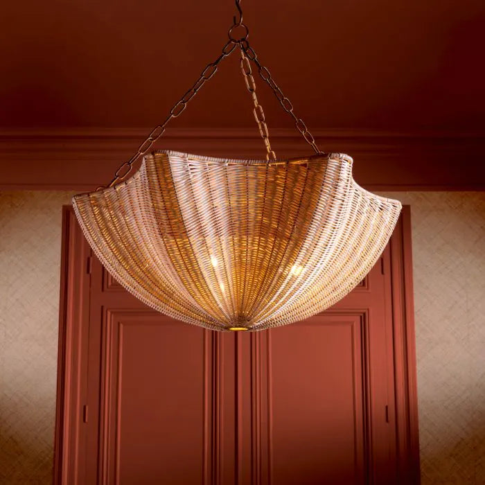 Hanging lamp Los Palmos Natural Cut