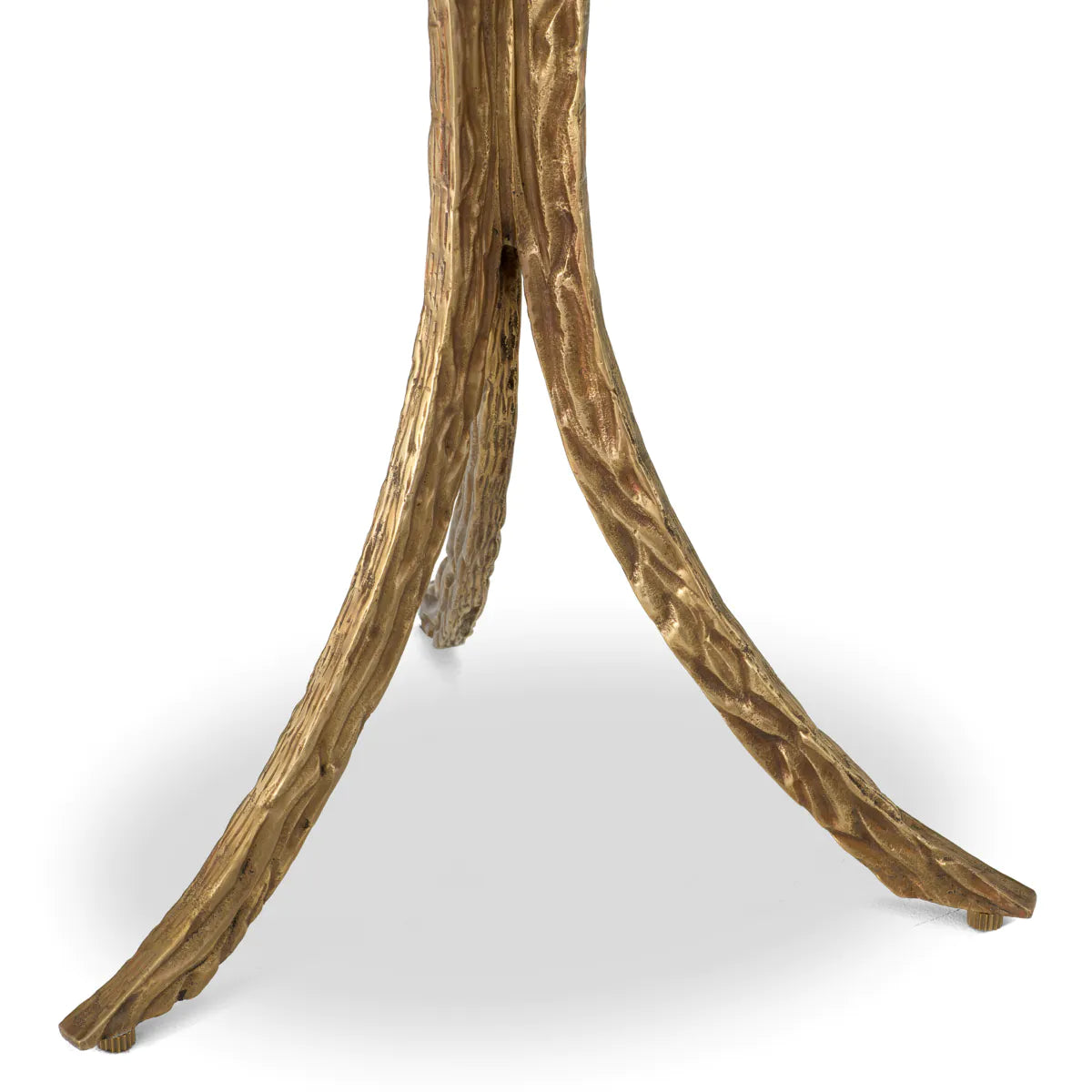 Emmeline side table marble top with ancient golden base