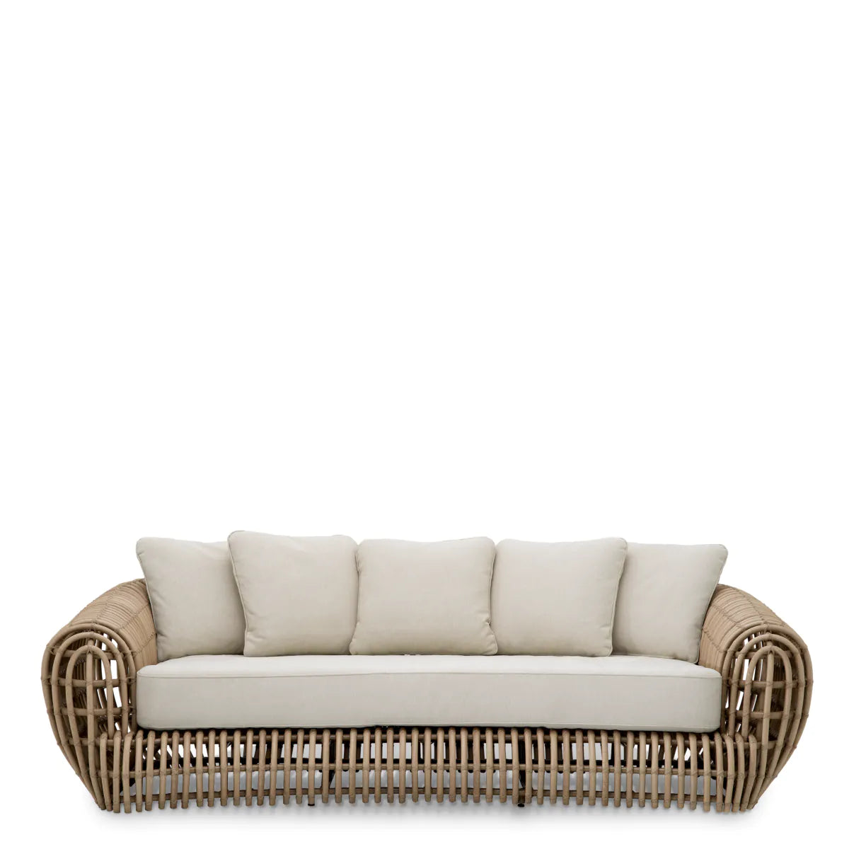 SIDERNO synthetic rattan outdoor sofa