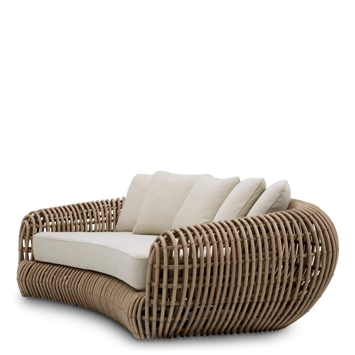 SIDERNO synthetic rattan outdoor sofa
