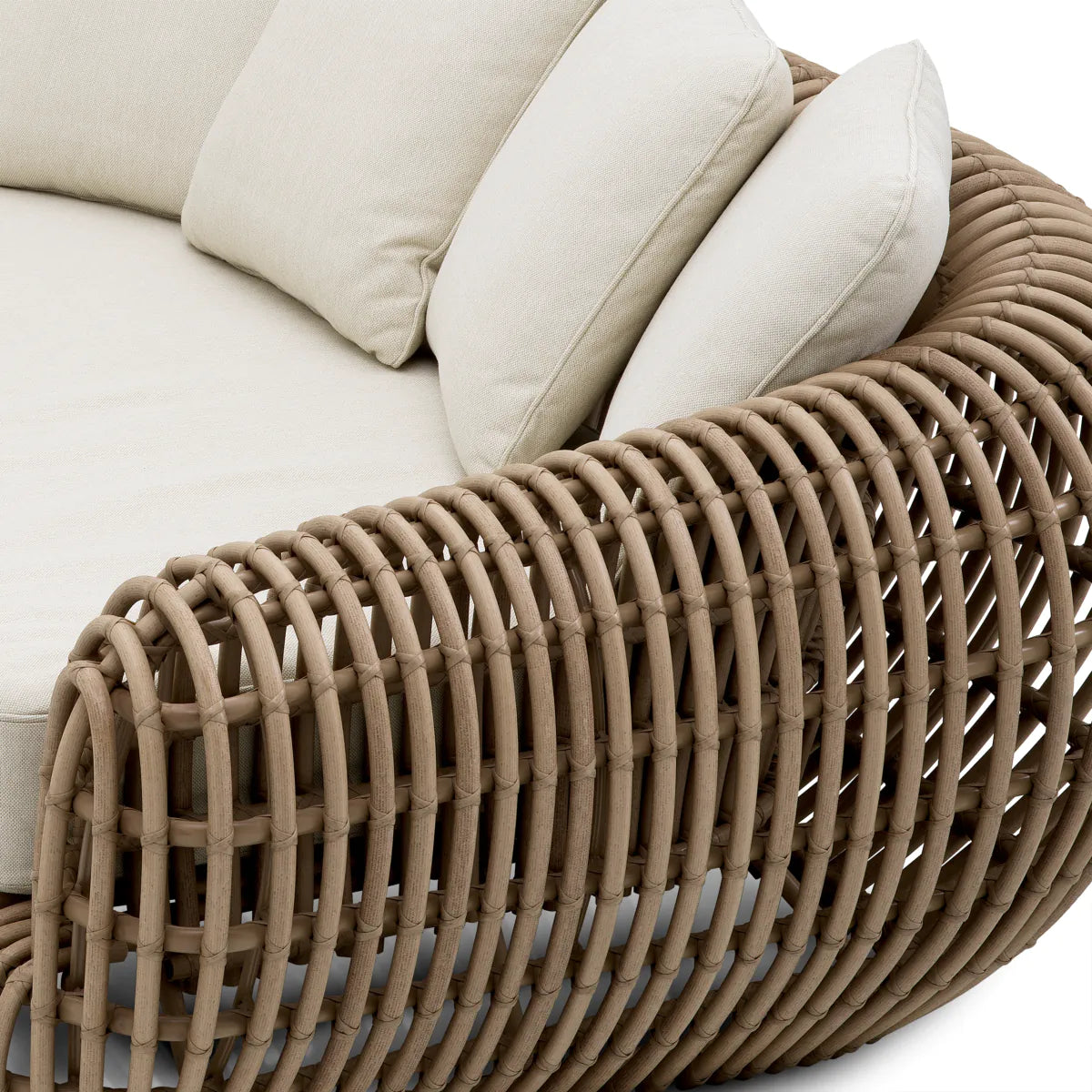 SIDERNO synthetic rattan outdoor sofa