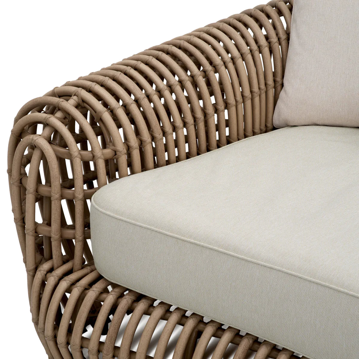SIDERNO synthetic rattan outdoor sofa