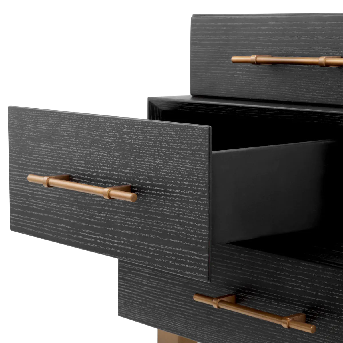 Nachttisch EVENDALE schwarzer Eichenfurnier