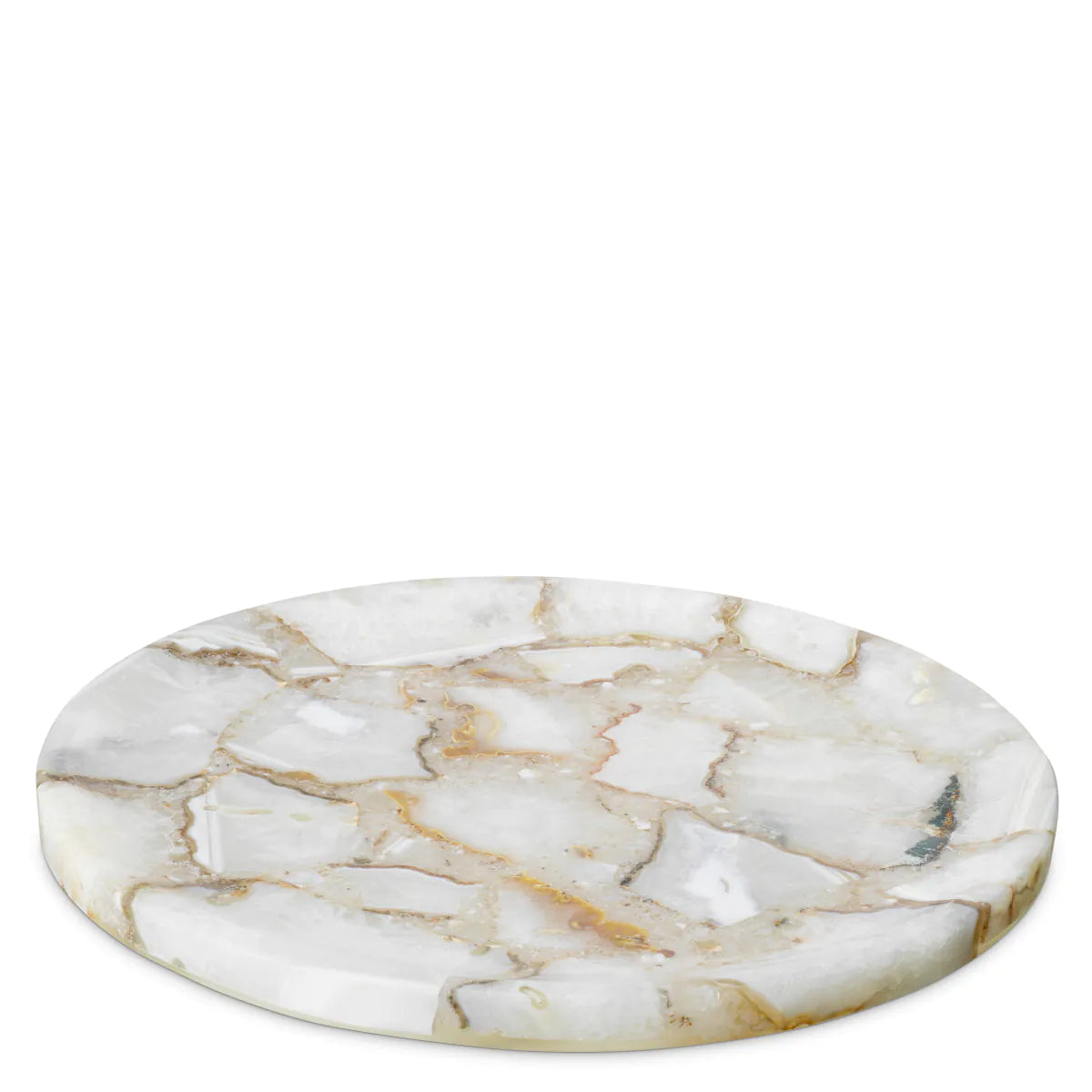 SONORA agate round tray