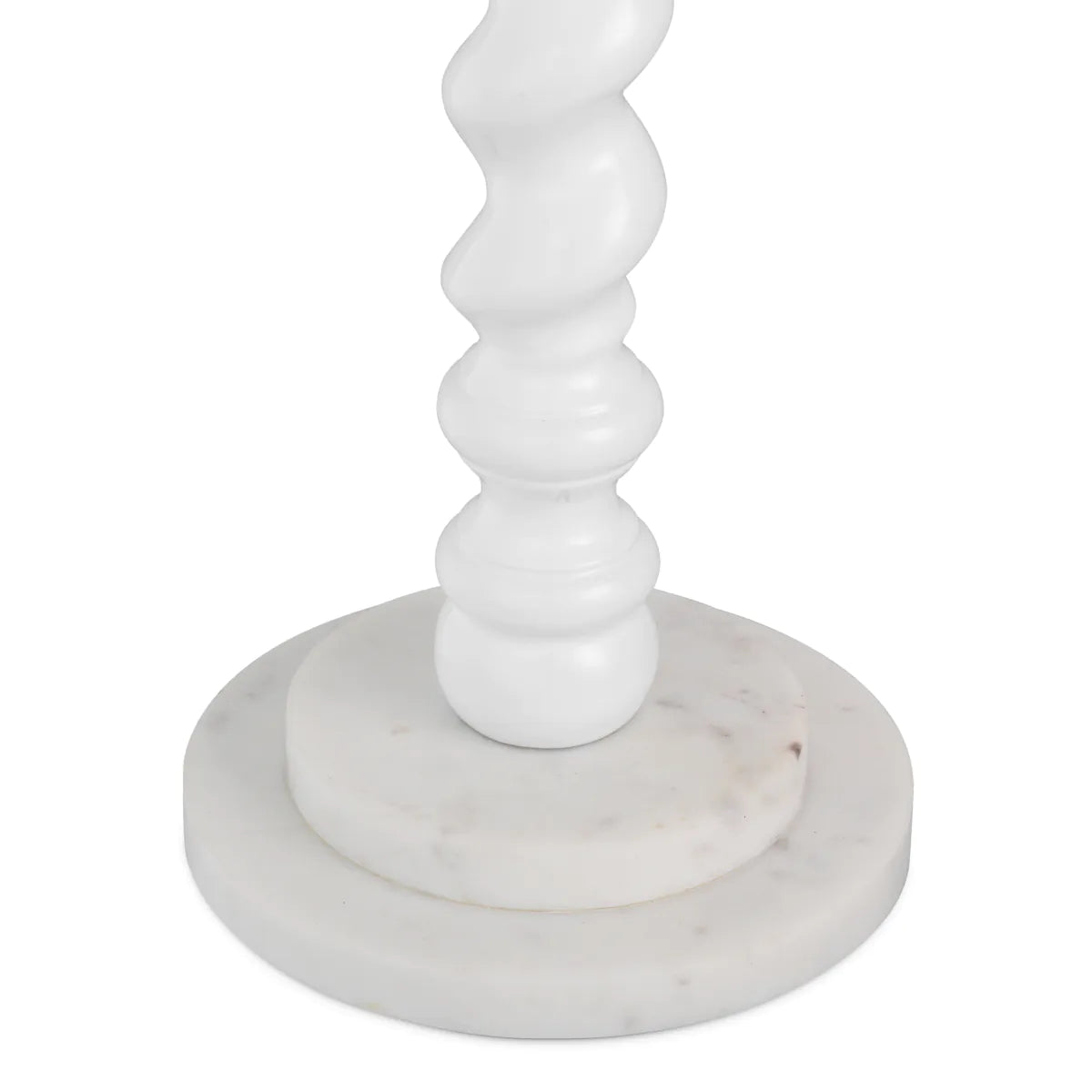 Tischlampe MASSIMO creme mit weißem Fuß