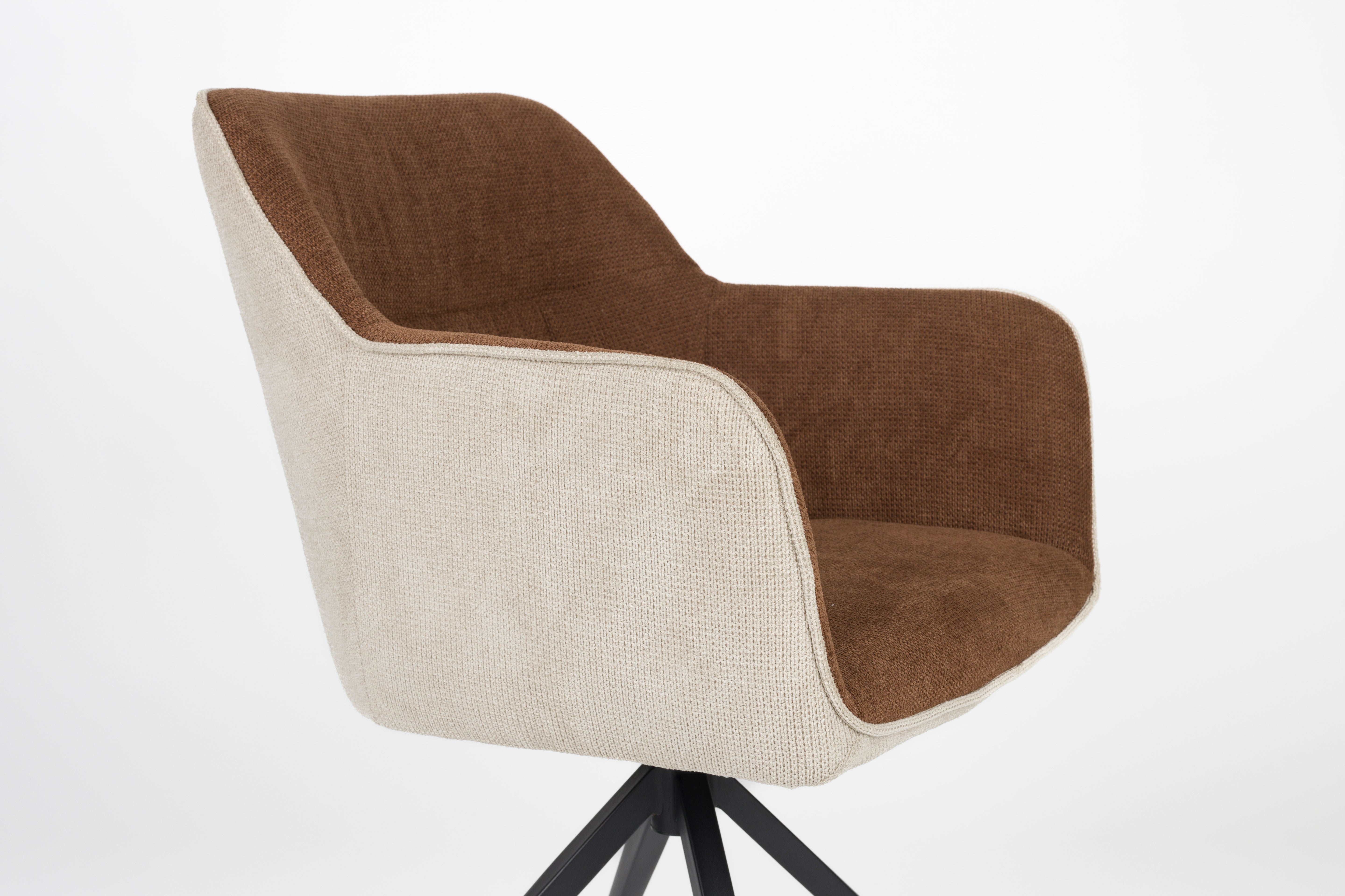 Stuhl DALEY braun mit beige