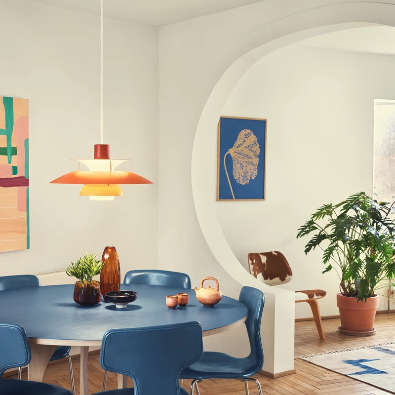 PH 5 pendant lamp in shades of orange