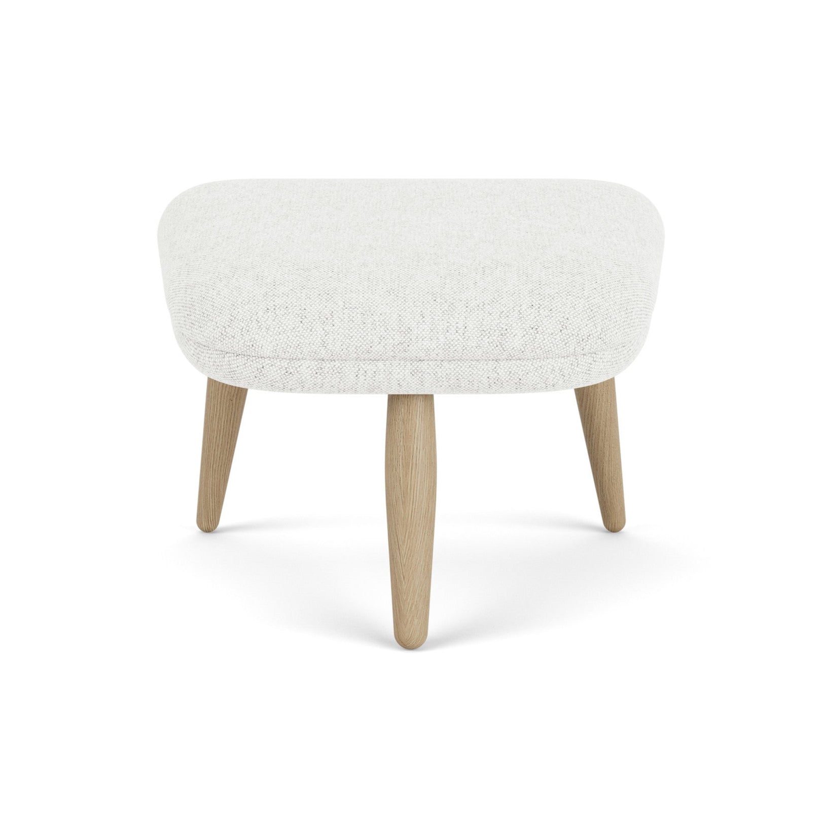 Hocker ODA hellgrau mit Eichenbasis