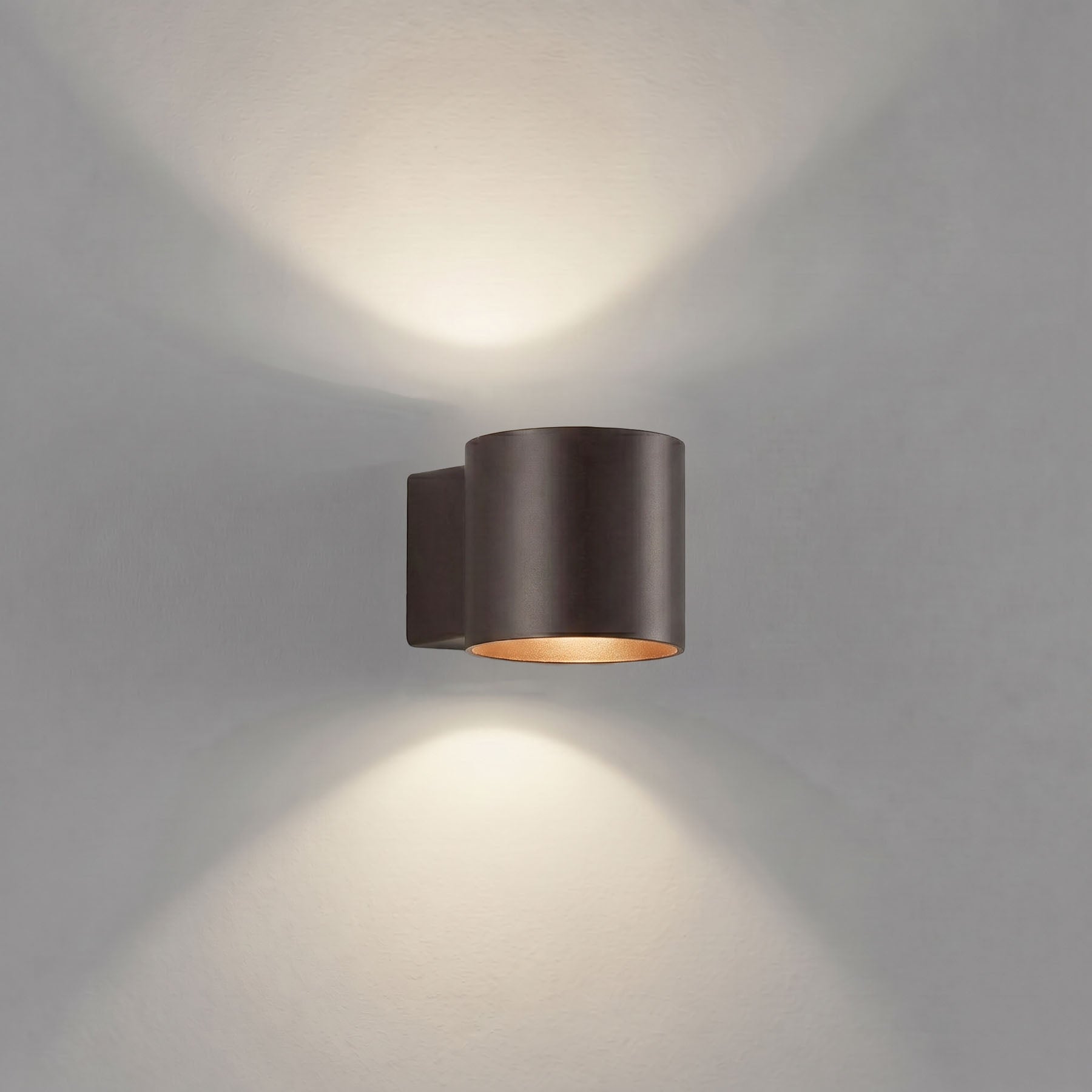 Lampa ścienna TUBE brązowy