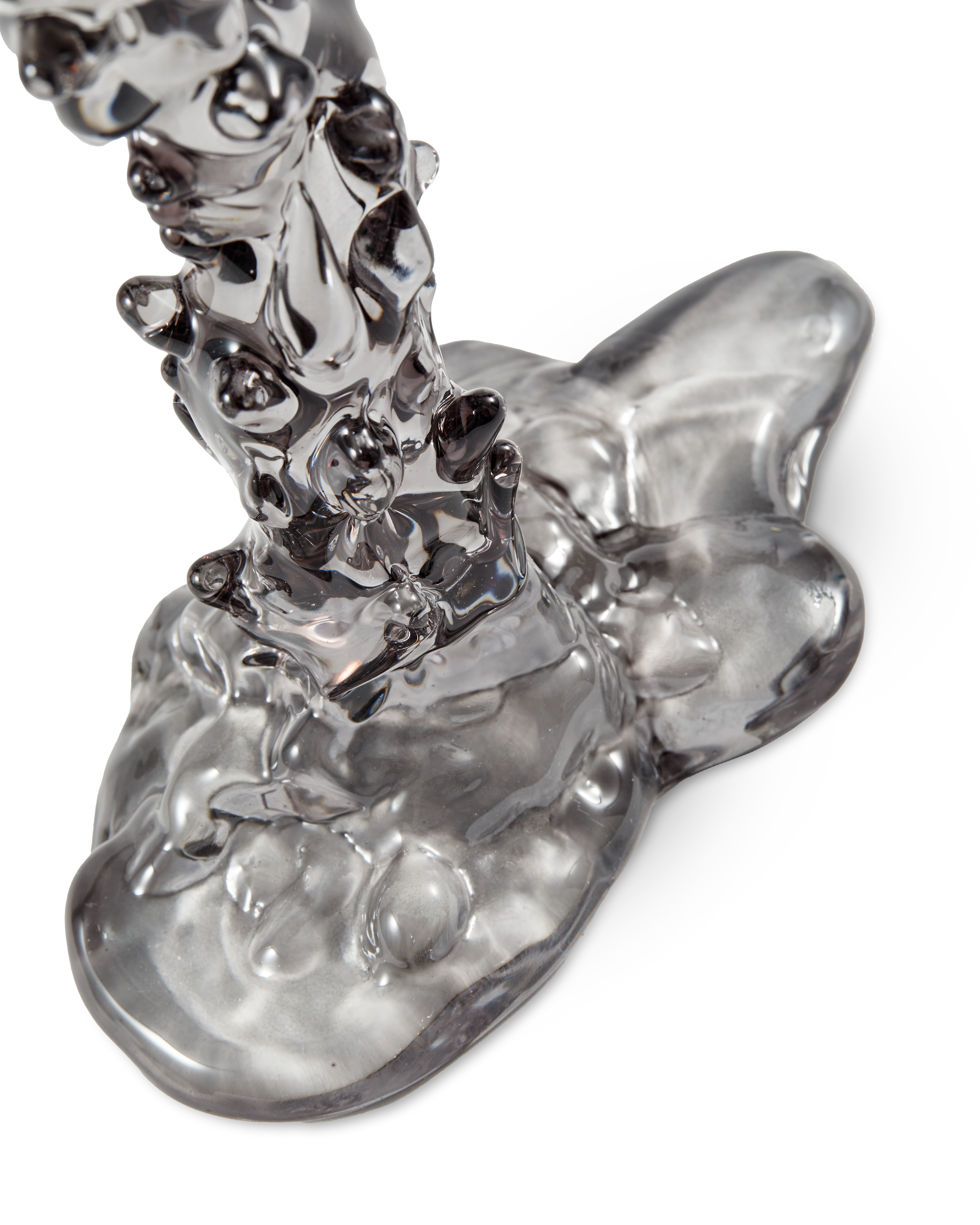 Kerzenhalter GLASS DRIP schwarz