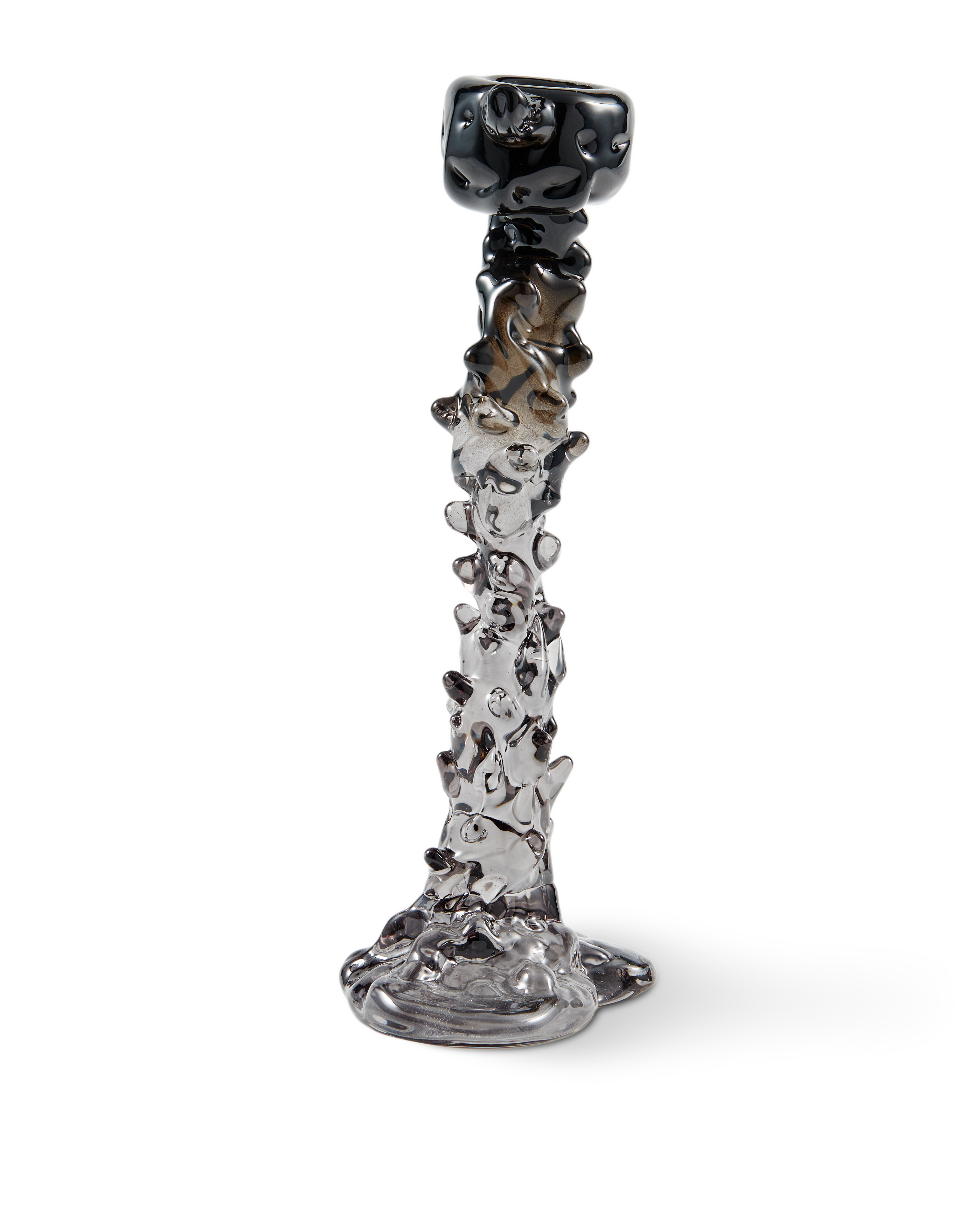 Kerzenhalter GLASS DRIP schwarz