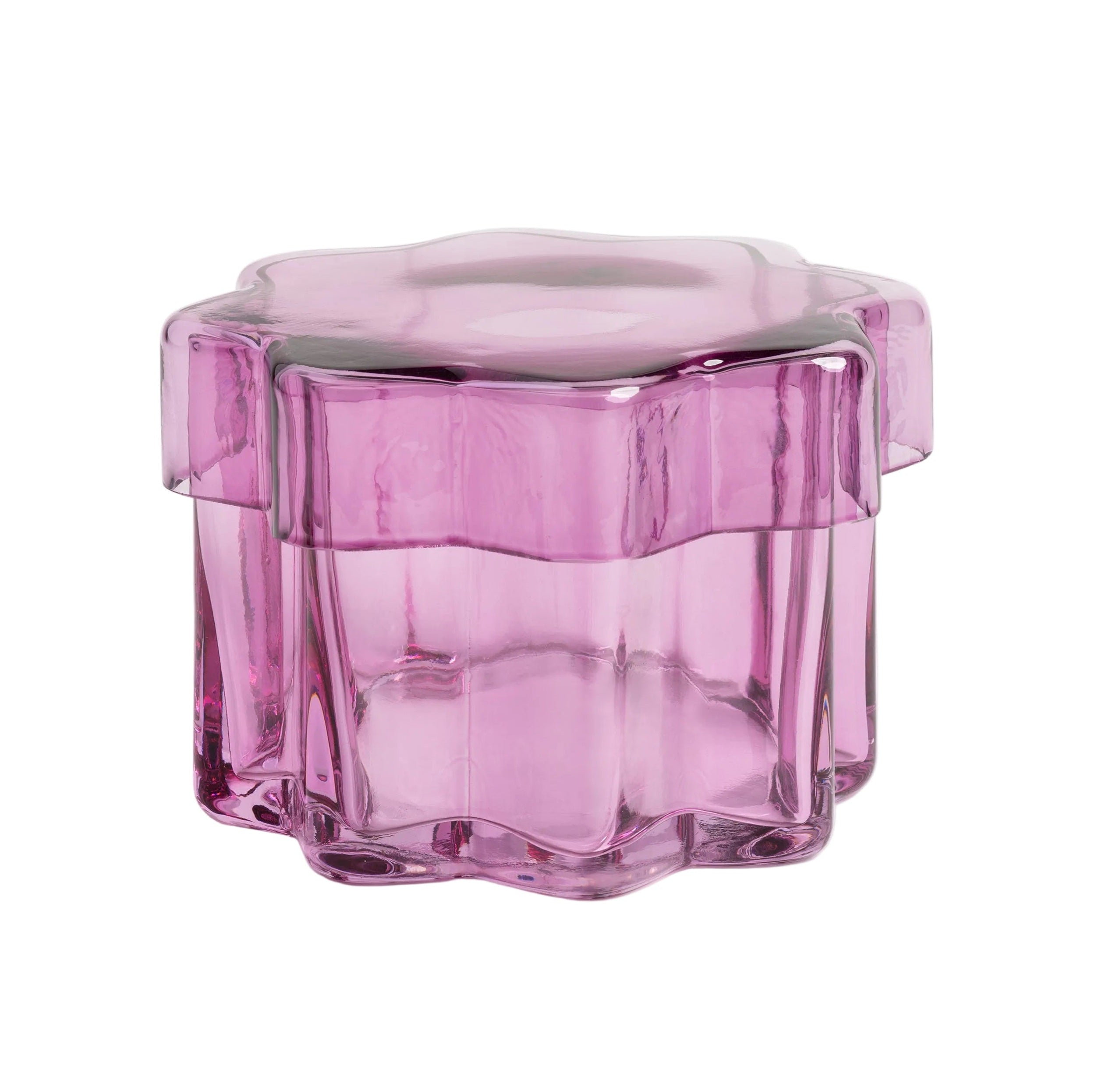Glasbehälter mit Deckel ASTRAL rosa