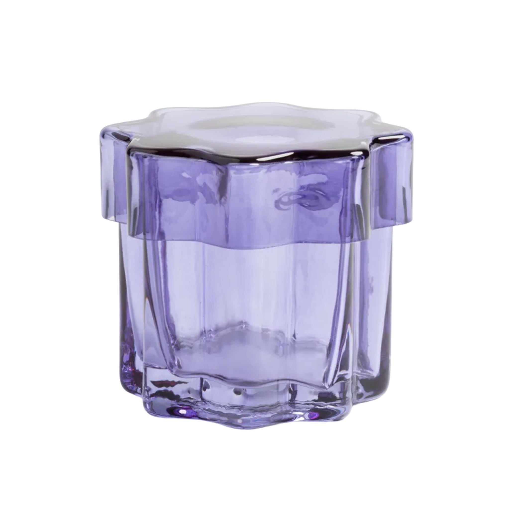 Glasbehälter mit Deckel ASTRAL lila