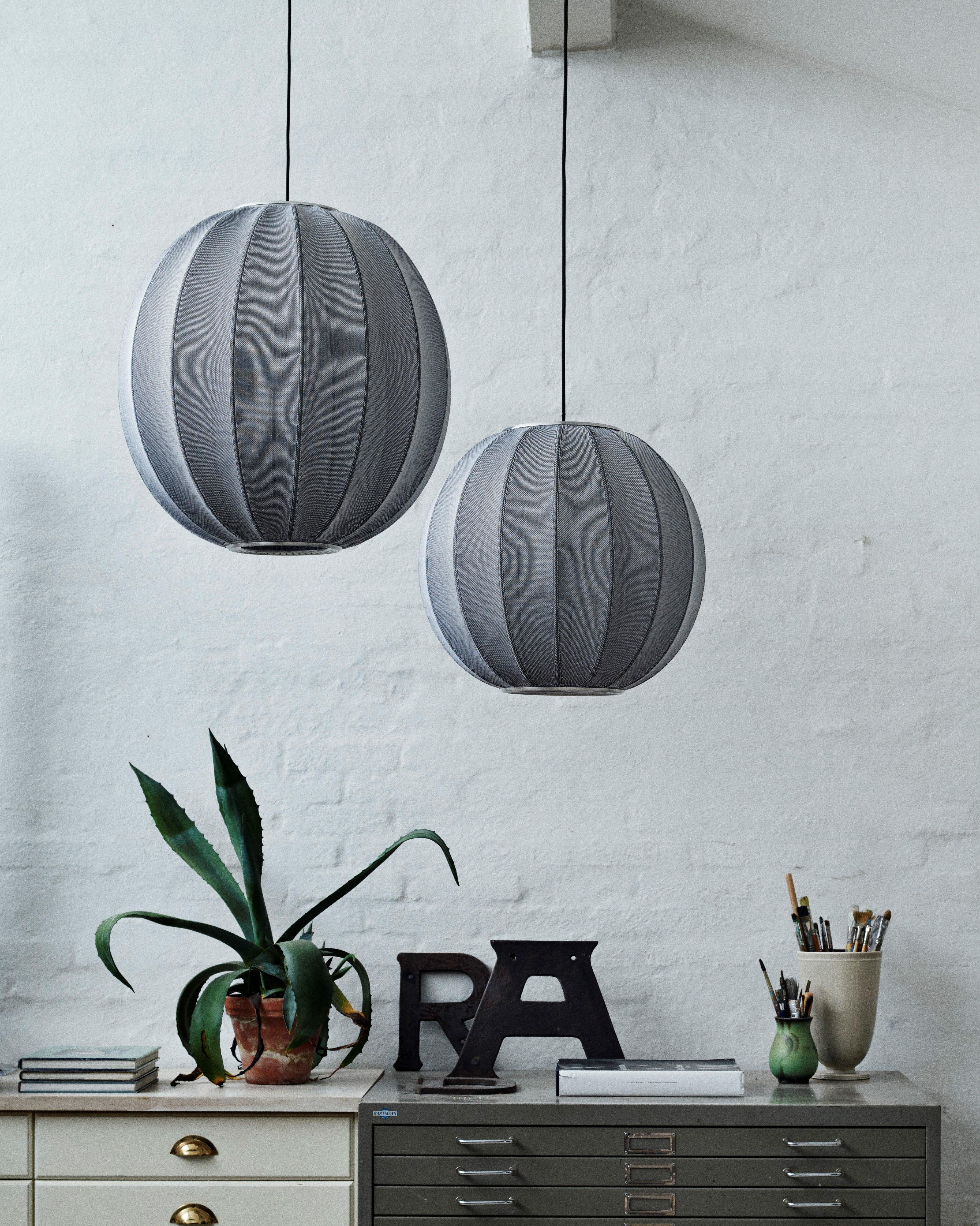 Lampa wisząca KNIT-WIT ROUND czarny – Made by Hand