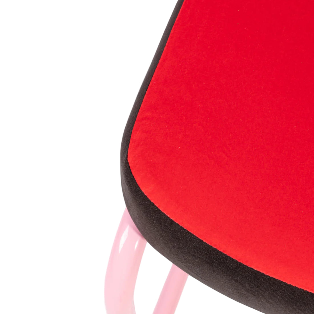Stuhl SUPERCHAIR HATCH rot mit pinkem Fuß