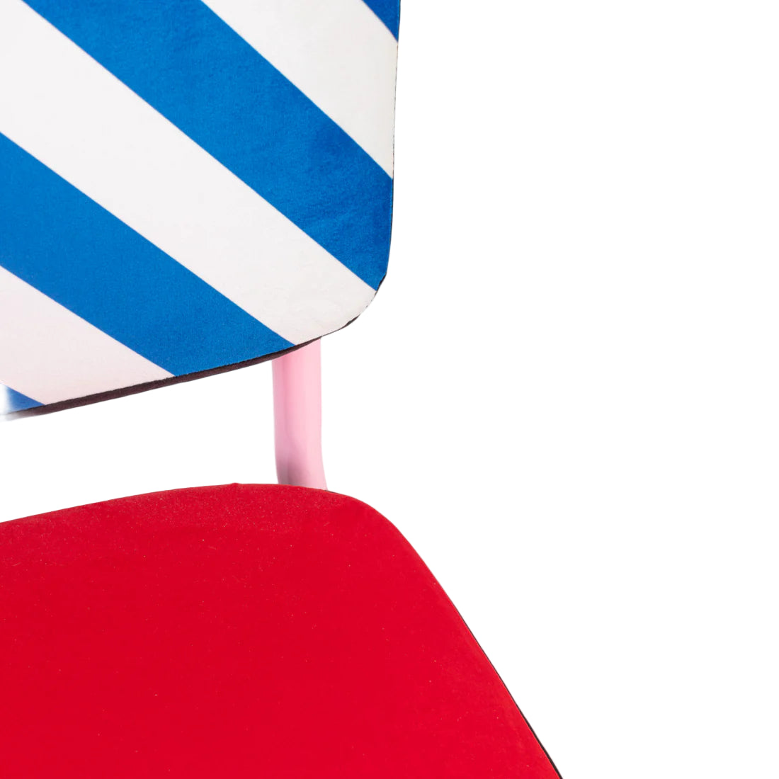 Stuhl SUPERCHAIR HATCH rot mit pinkem Fuß