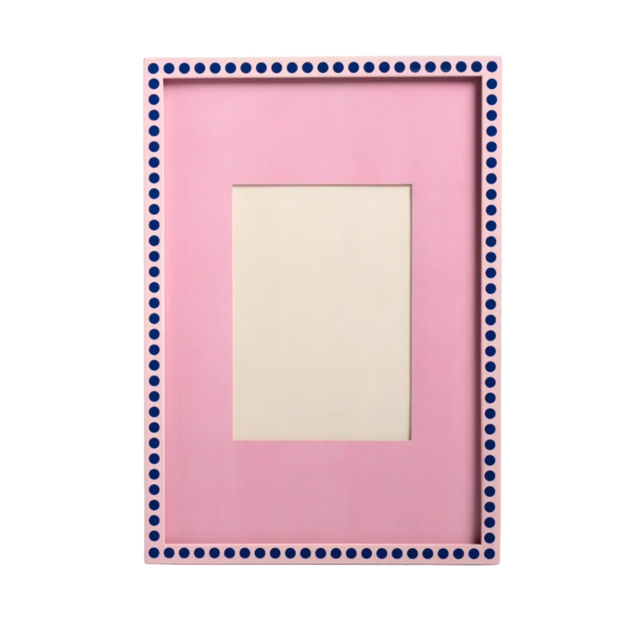Fotorahmen PATCH rosa mit blau