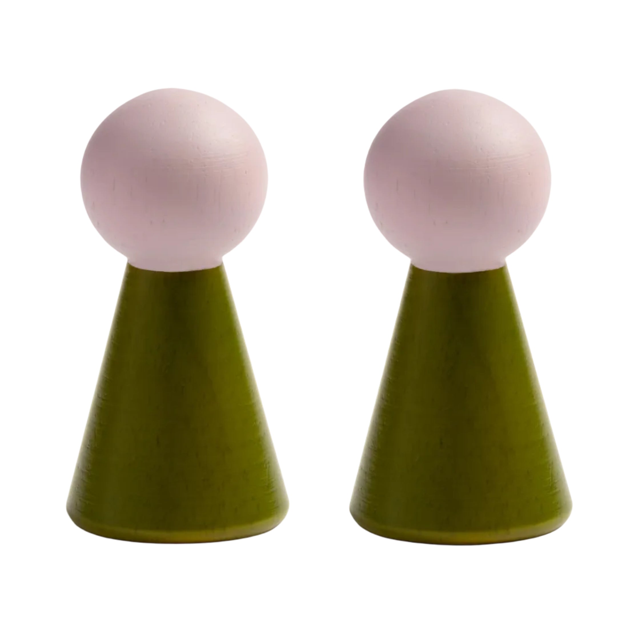 Wandhaken-Set HALMA grün mit rosa