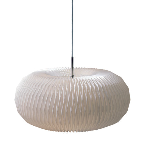 Hanging Lamp MODEL 195 DONUT white with silver