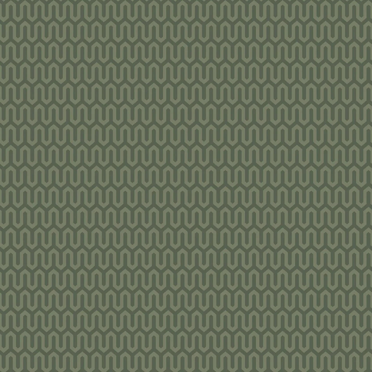 Non-woven paper wallpaper with geometric pattern YPSILON dark green
