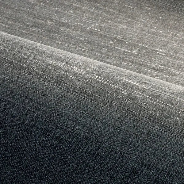 Strukturierte Tapete, die Seide imitiert SORA - NOIR schwarz