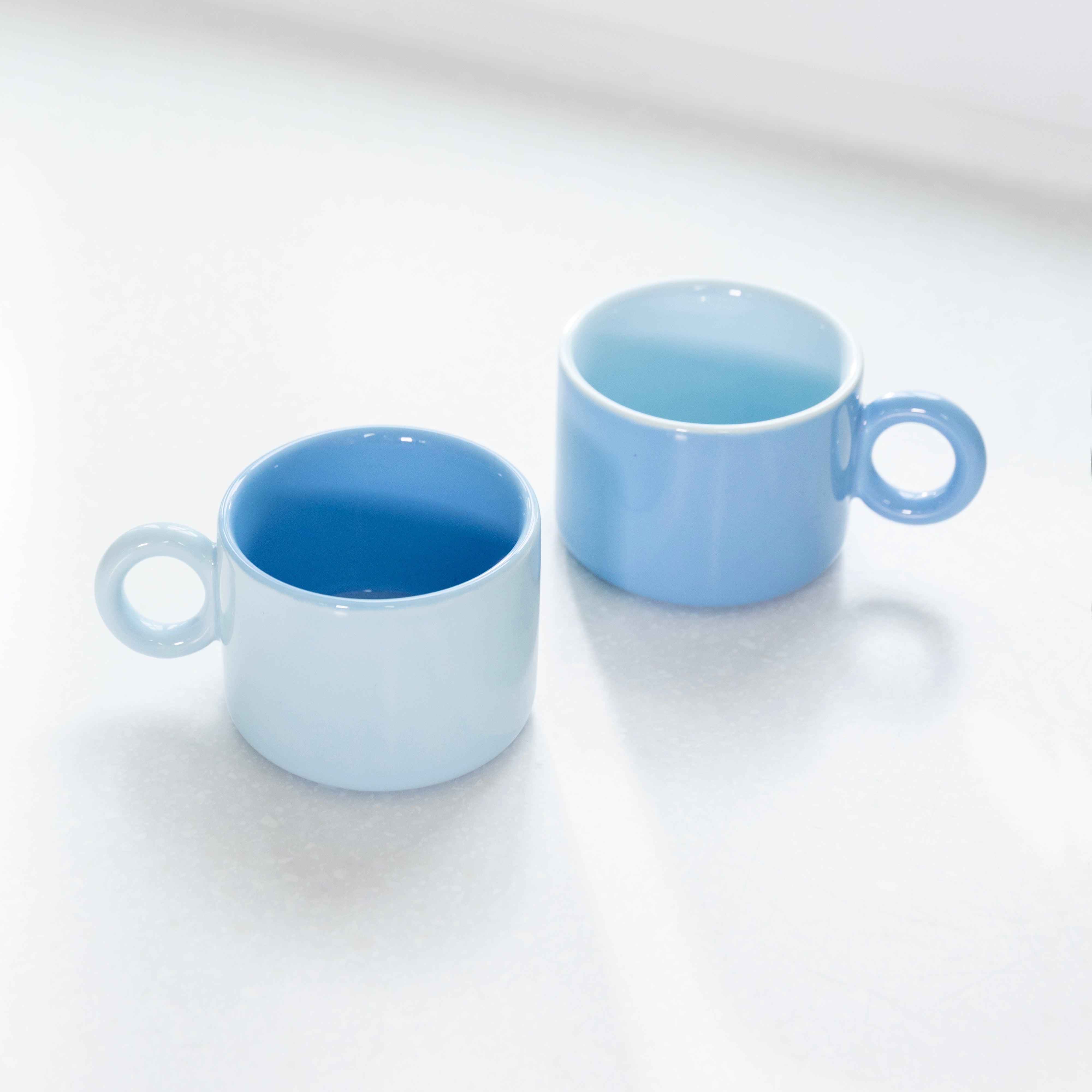 Set von Tassen CHIQUITO blaue Porzellan