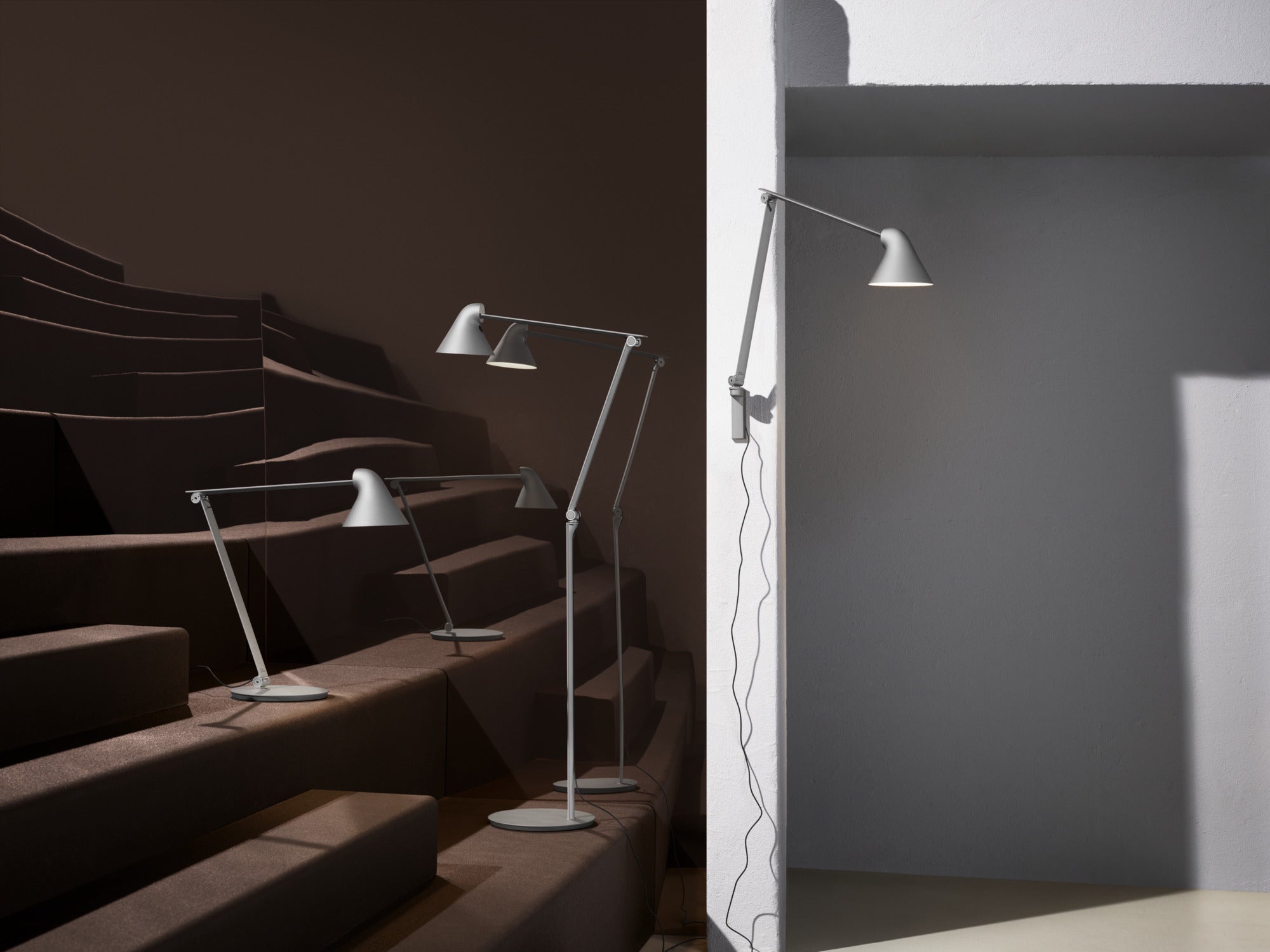 Stehlampe zum Lesen NJP grau