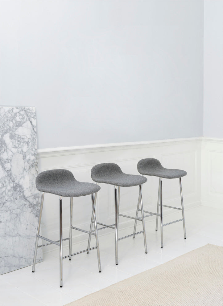 Upholstered forms upholstered with gray heat