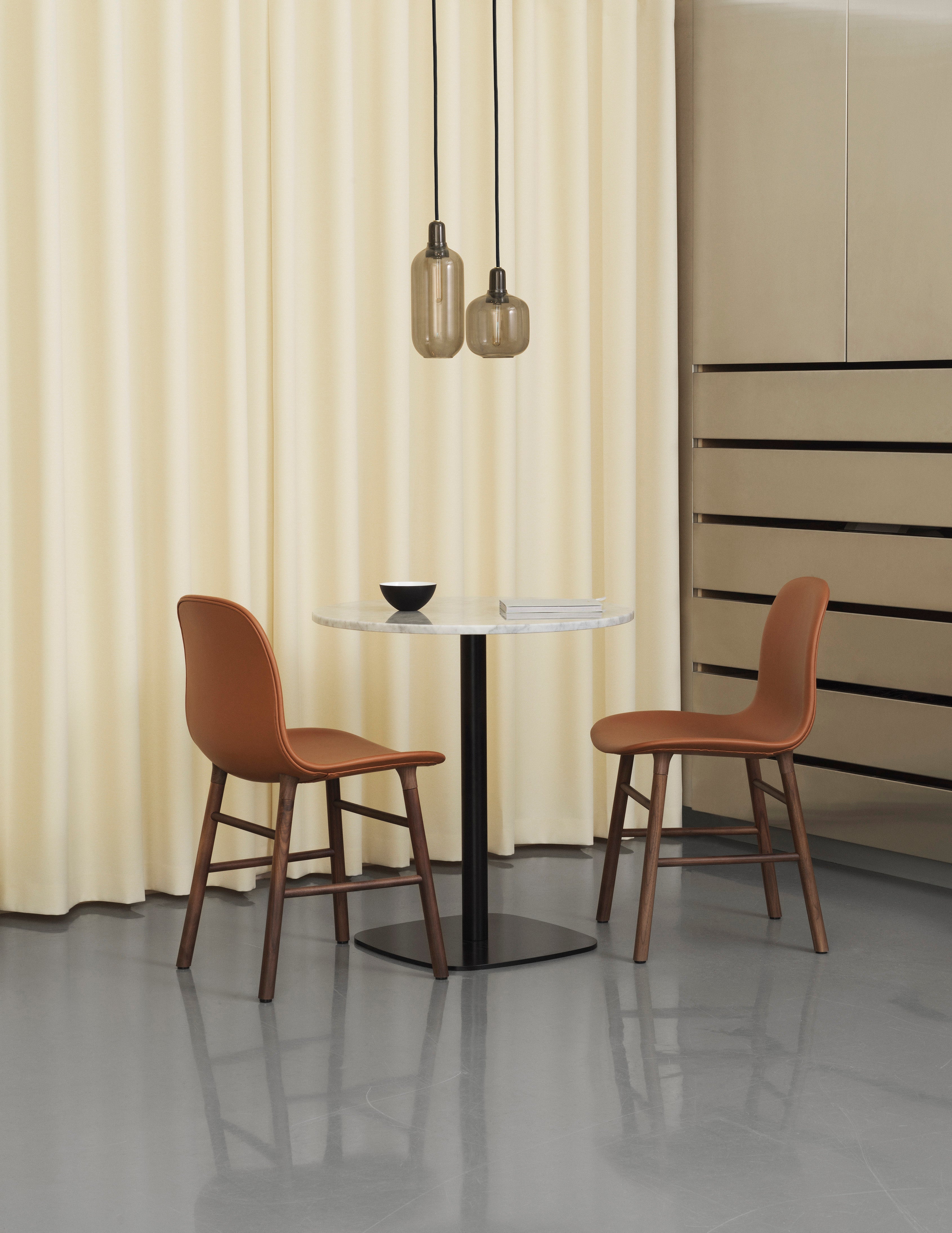 Upholstered chair Black oak base