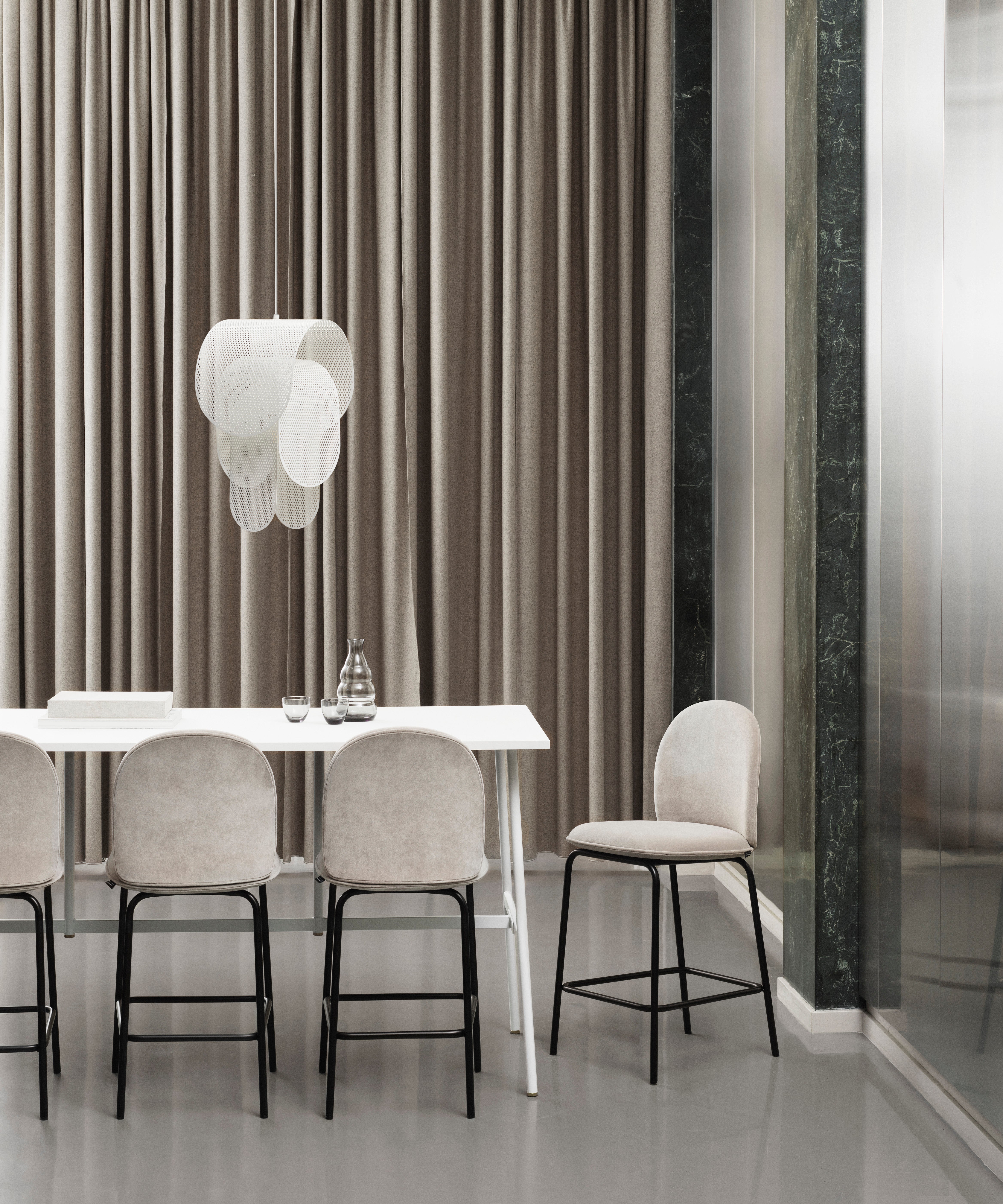 Weiße Hängelampe SUPERPOSE