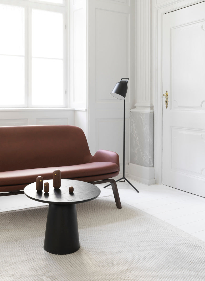 Upholstered sofa oak era base
