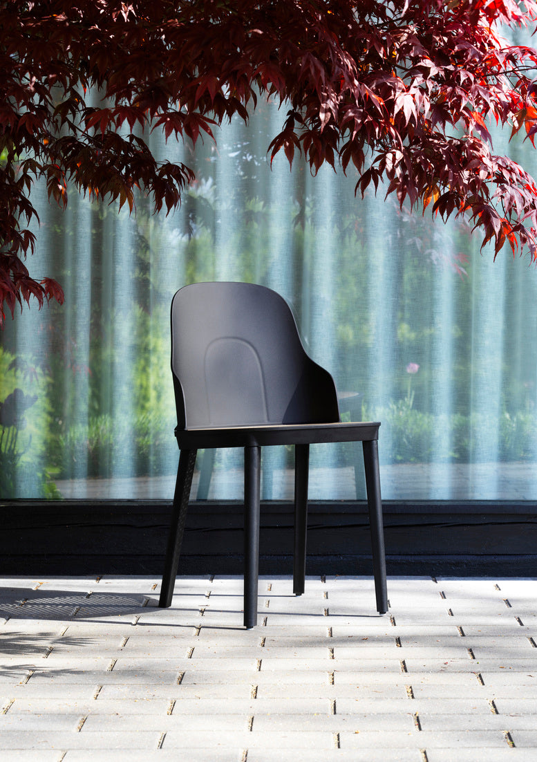 Allez PP Black Stuhl mit Wicker