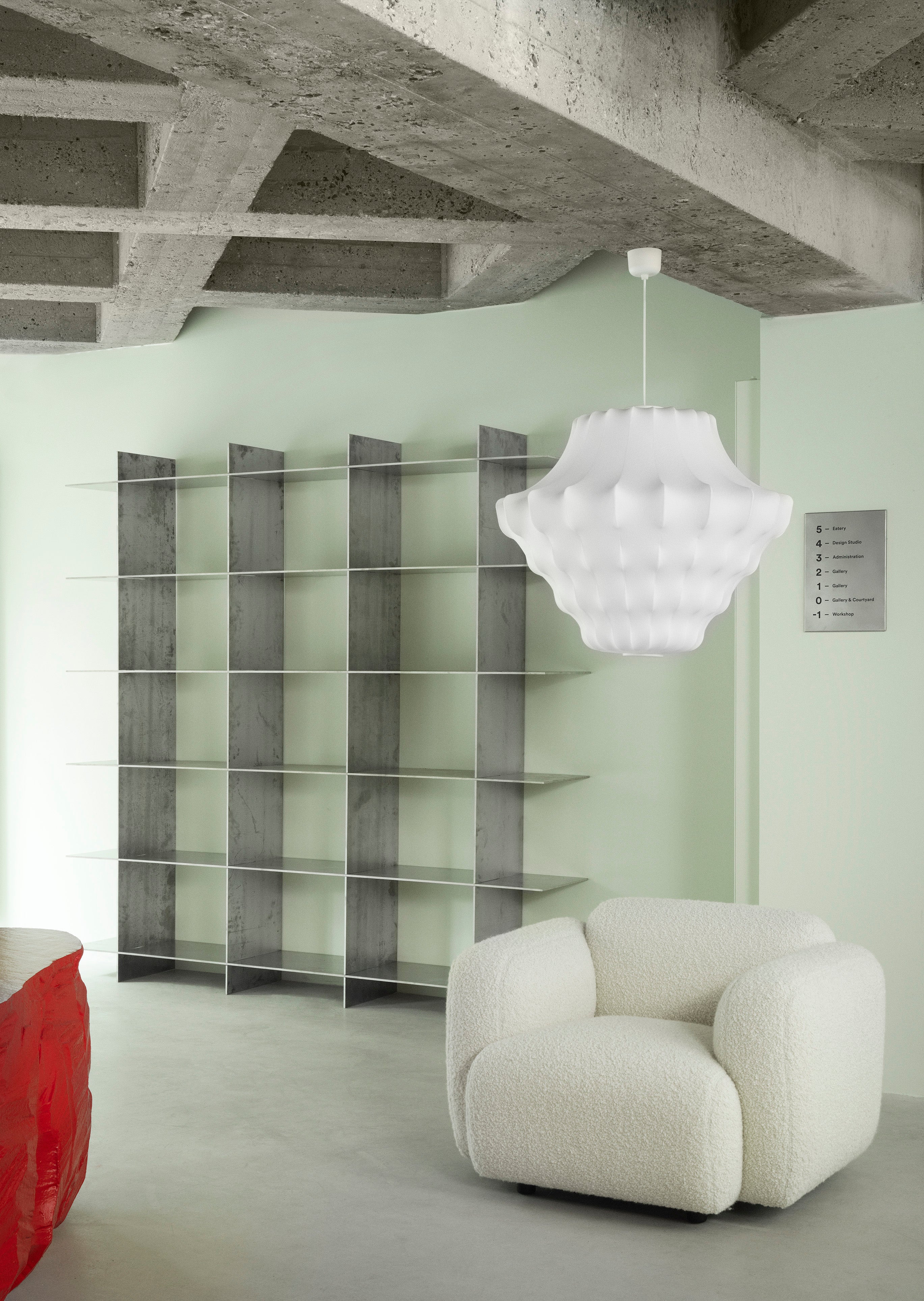 PHANTOM LARGE weiße Hängelampe