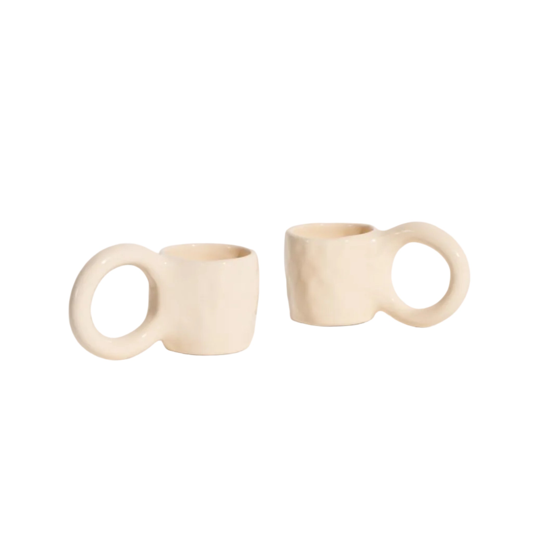 Espresso-Tassen-Set DONUT in Vanille