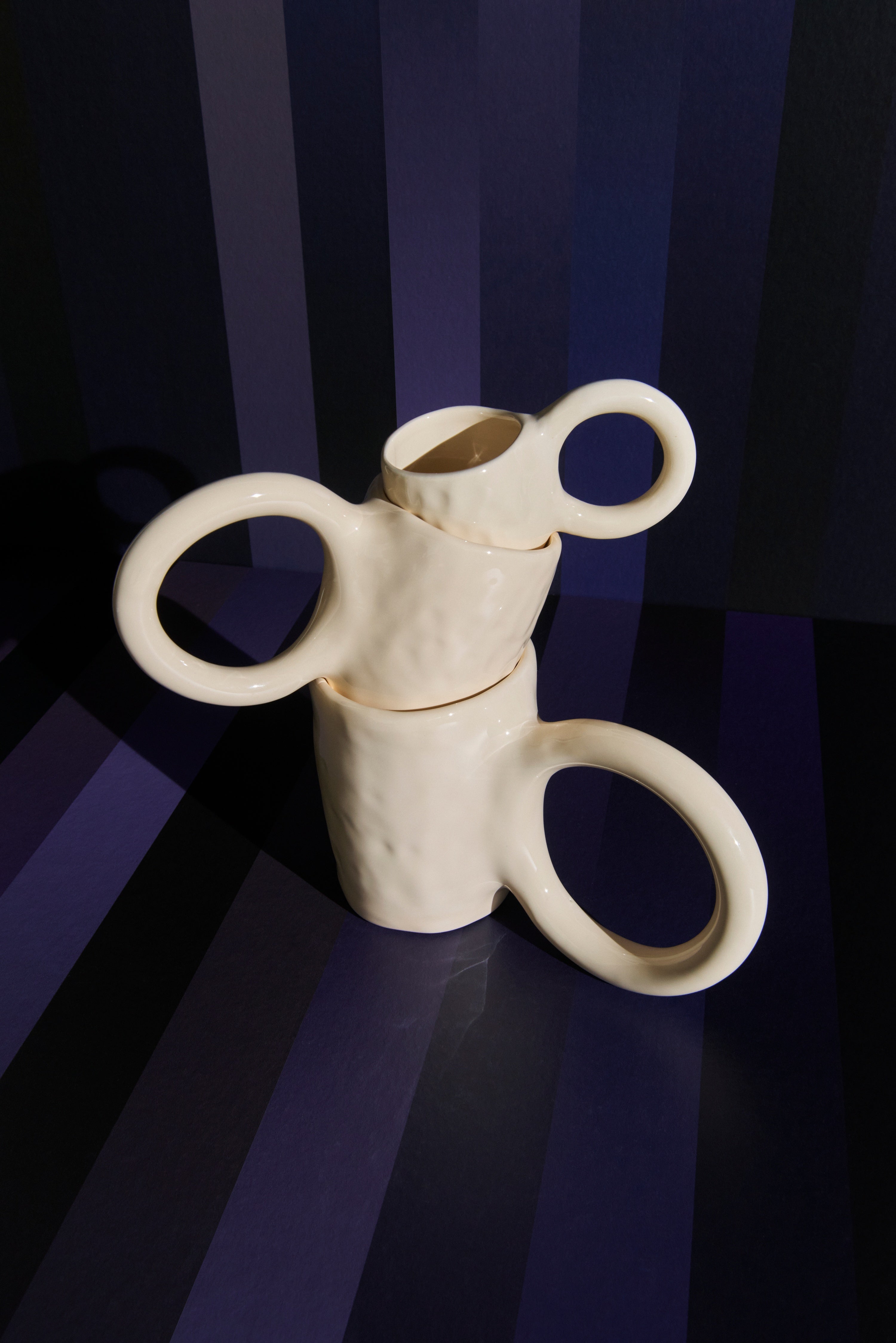 Espresso-Tassen-Set DONUT in Vanille