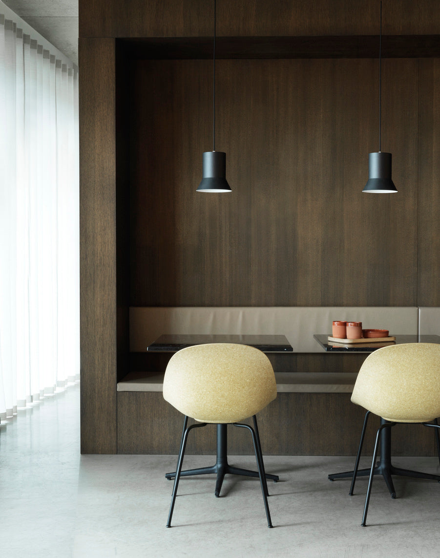 Allez cafe table Steel top with a black base