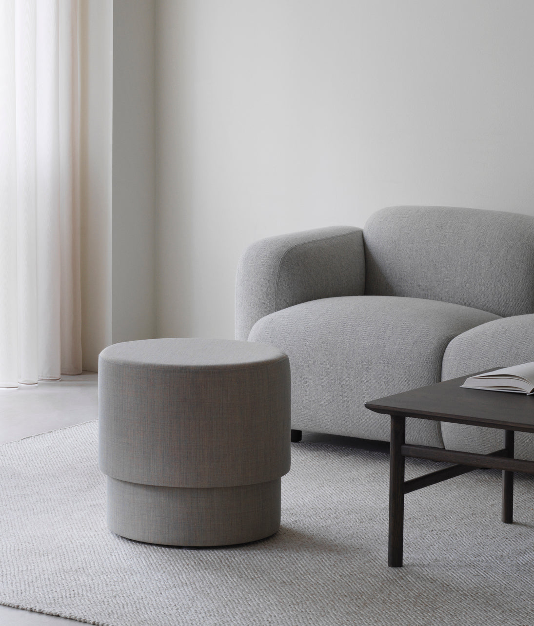 Upholstered pouf