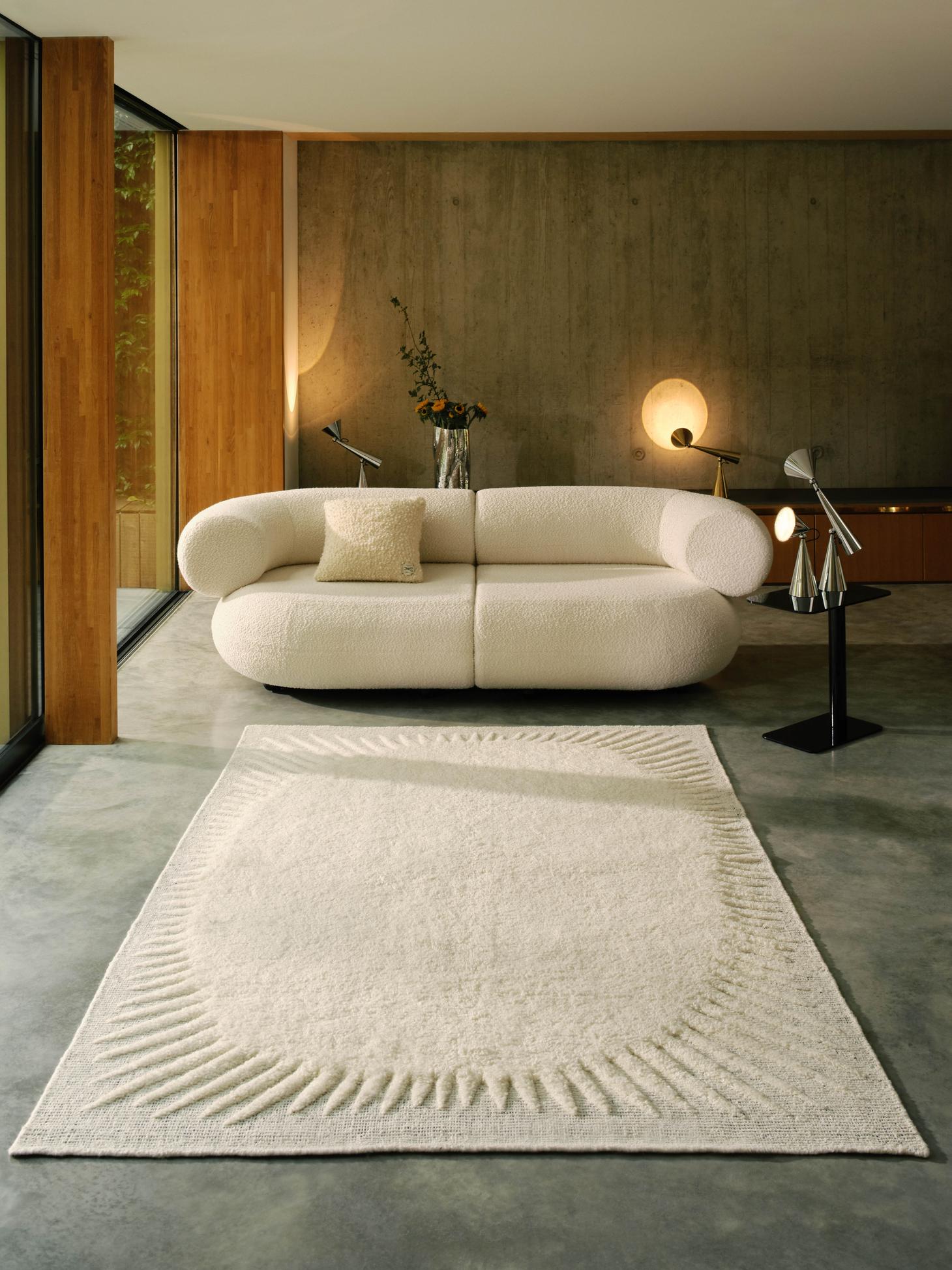 Teppich EDGY cremefarben